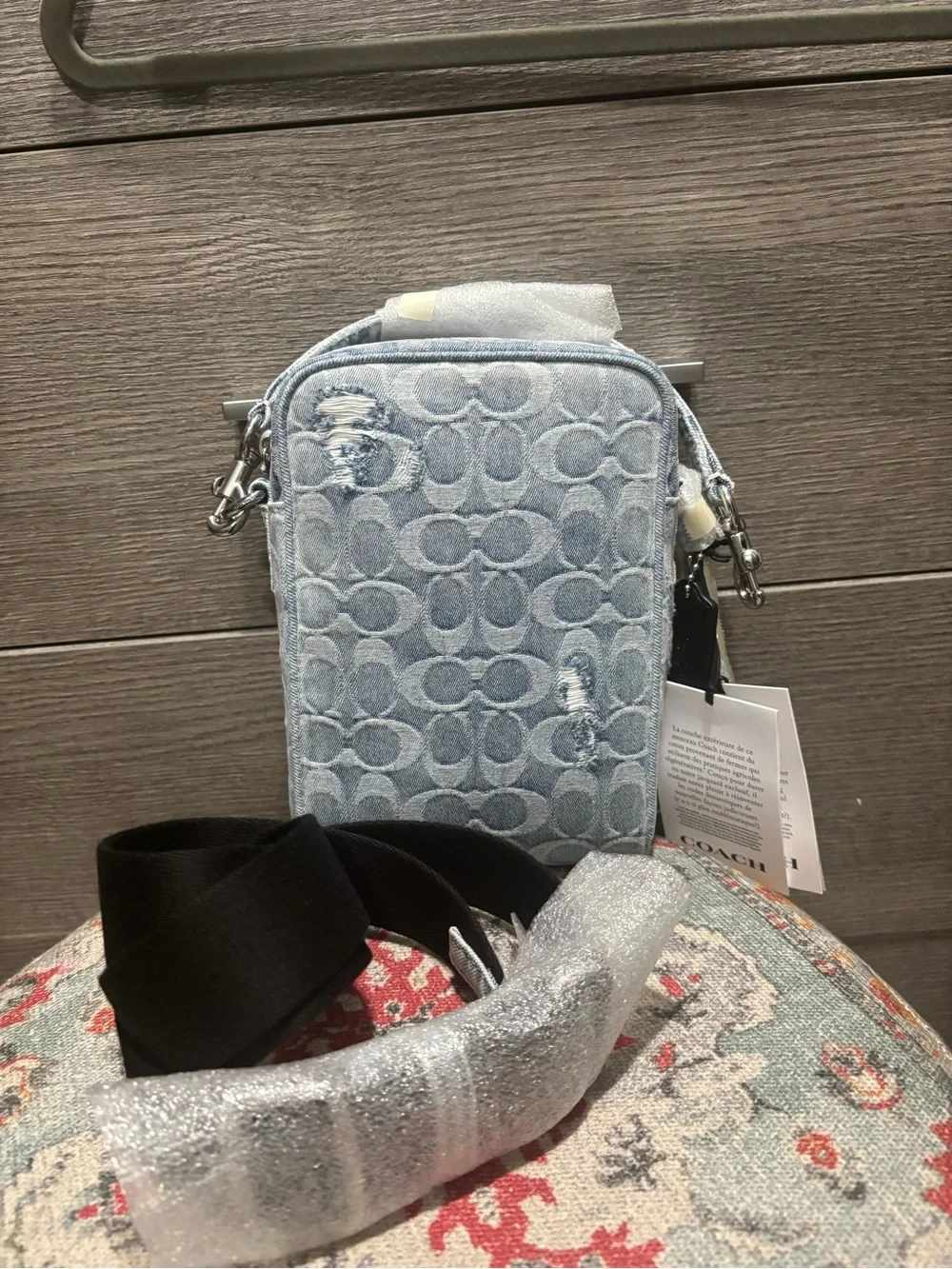 NWT - Coach Denim Tristan 14 Crossbody